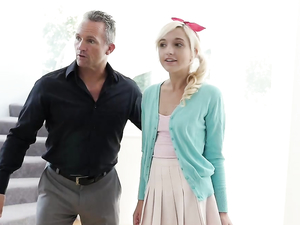 Cutest Blonde Teen Babysitter Ever Fucks The Older Guy